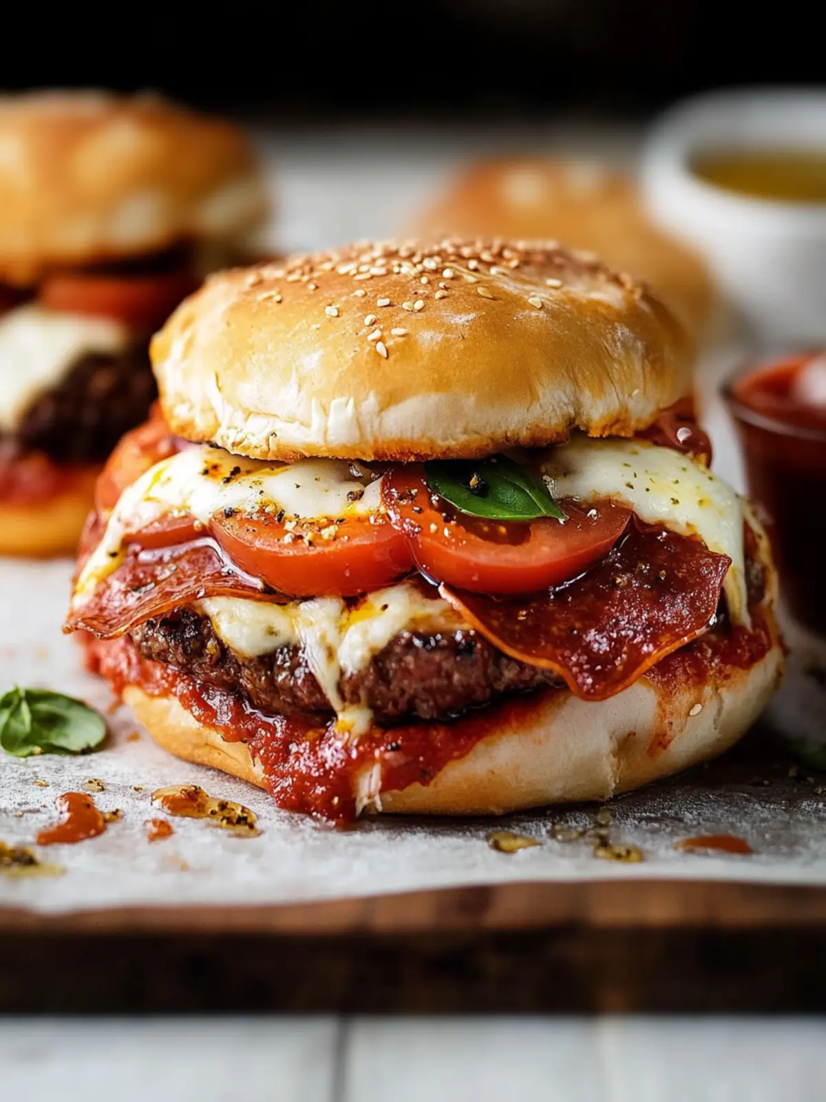 Savor the Flavor: Easy Homemade Pizza Burgers Delight 3 Pizza Burgers