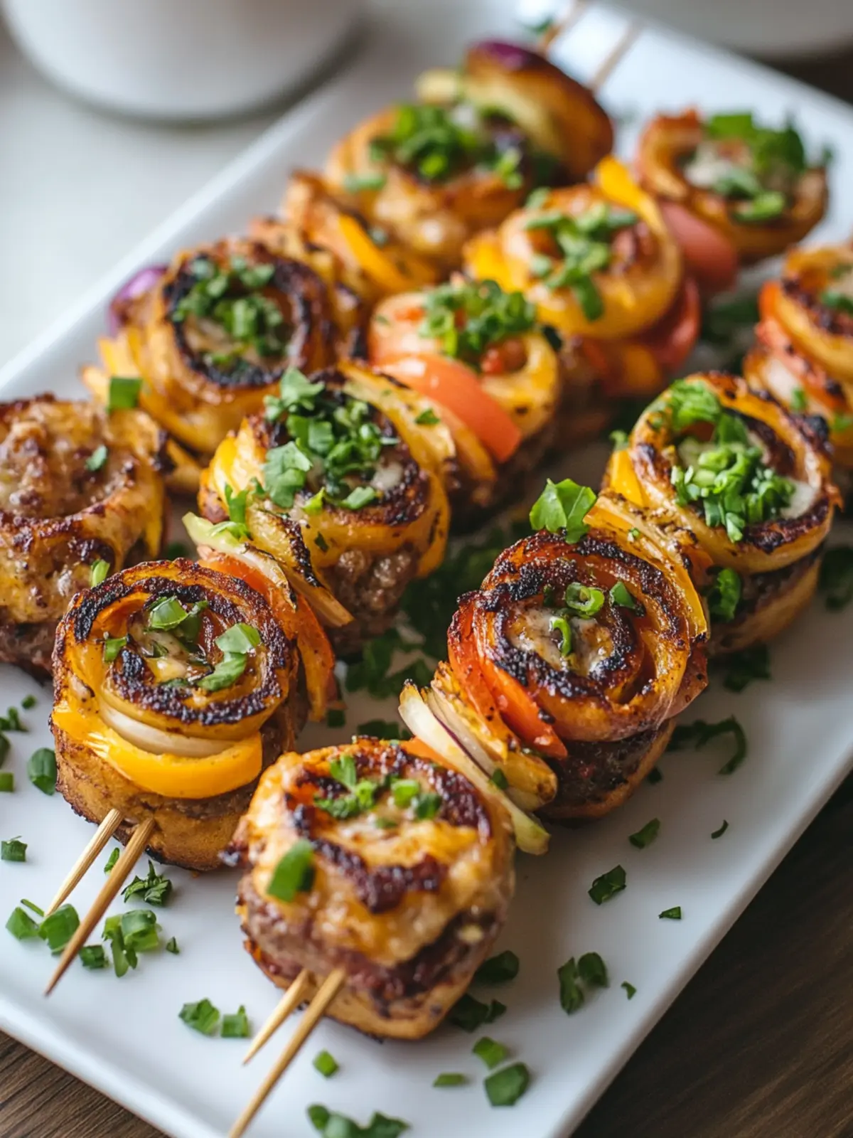 Ultimate Pinwheel Smash Burger Skewers for Fun Gatherings 2 Pinwheel Smash Burger Skewers