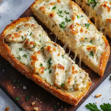 Savor Homemade Chicken Alfredo Garlic Bread Tonight 10 Chicken Alfredo Garlic Bread