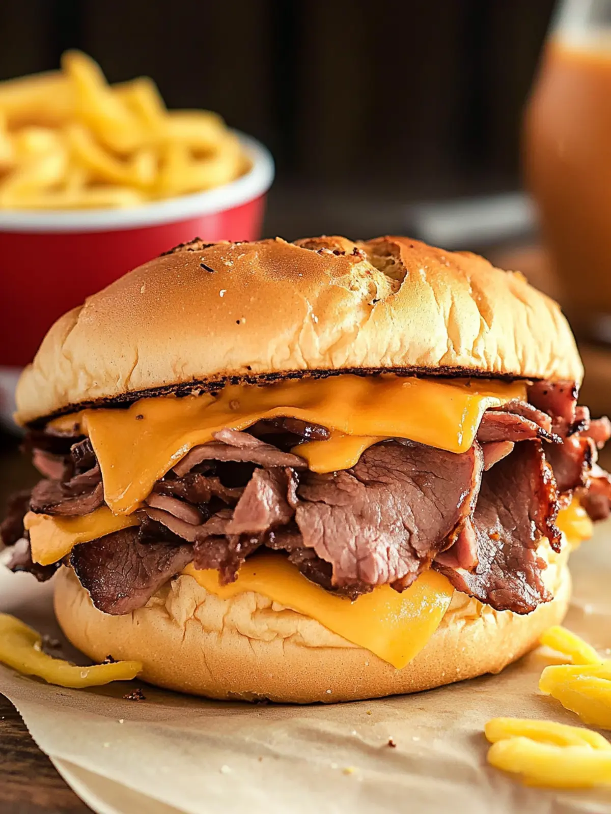 Ultimate Arby’s Beef and Cheddar Sandwiches with Cheesy Bliss 2 Arby’s Beef and Cheddar Sandwiches
