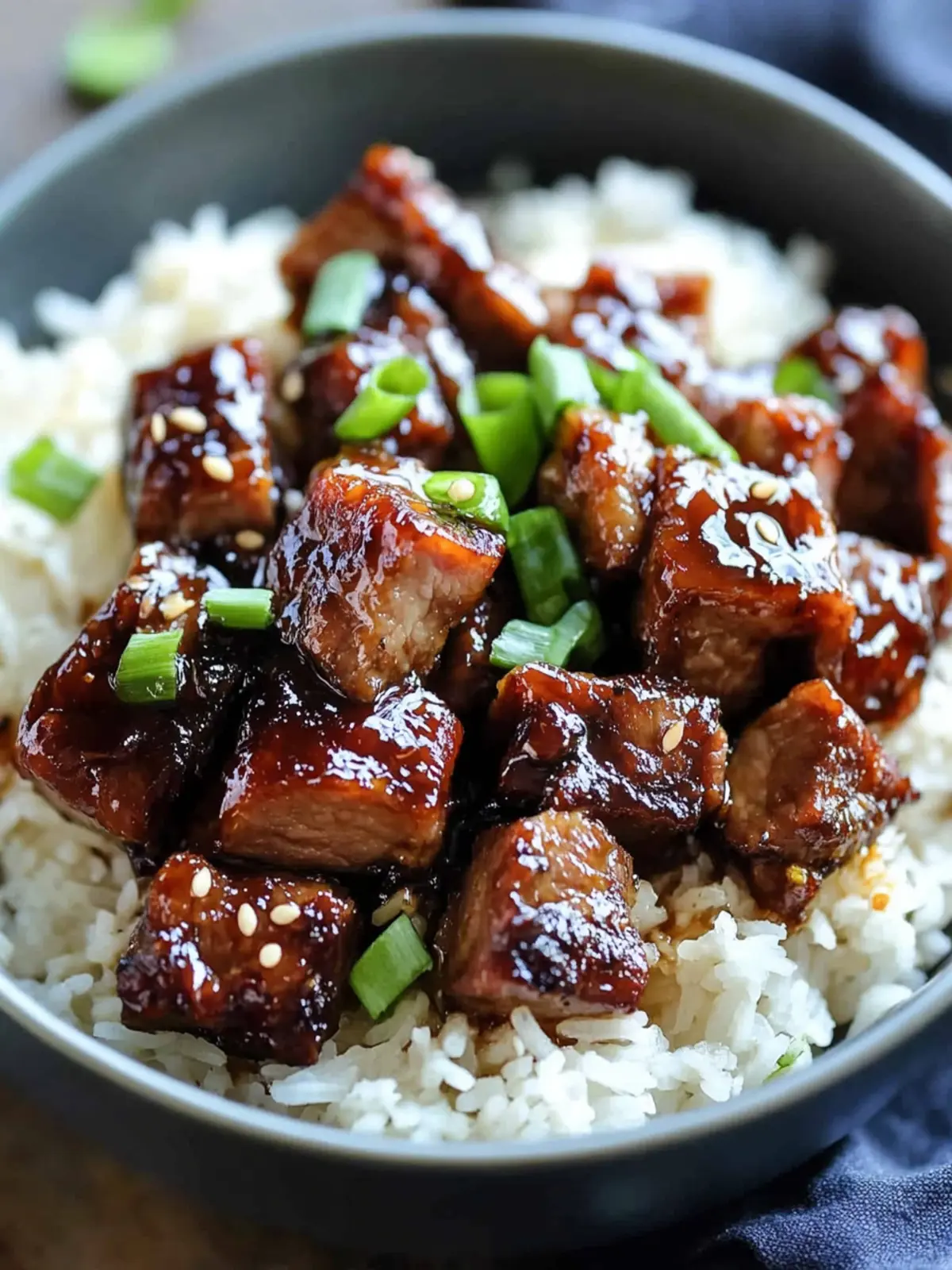 Sweet Caramelized Pork with Rice: A Flavorful Delight 3 Sweet Caramelized Pork with Rice