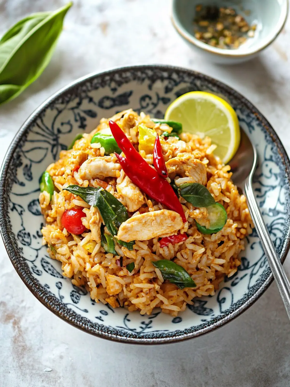 Spicy Thai Basil Chicken Fried Rice for a Quick Flavor Boost 4 Spicy Thai Basil Chicken Fried Rice