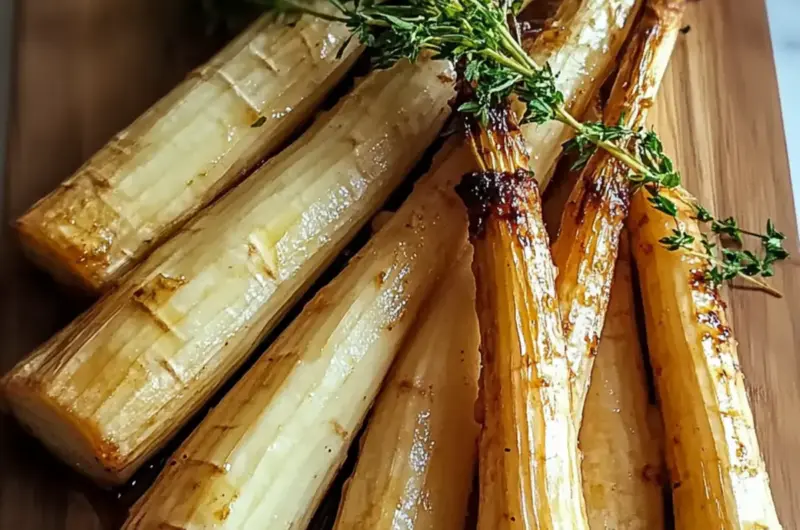 Maple Roasted Parsnips