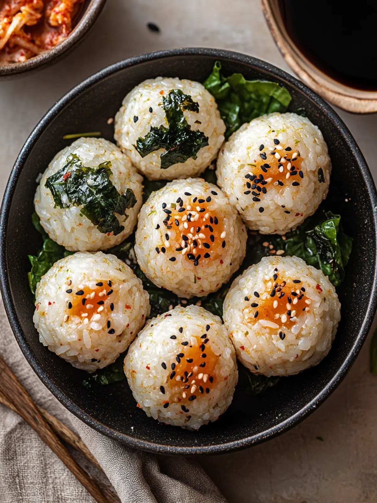 Delicious Korean Rice Balls (Jumeokbap) You Can Customize! 2 Korean Rice Balls (Jumeokbap)