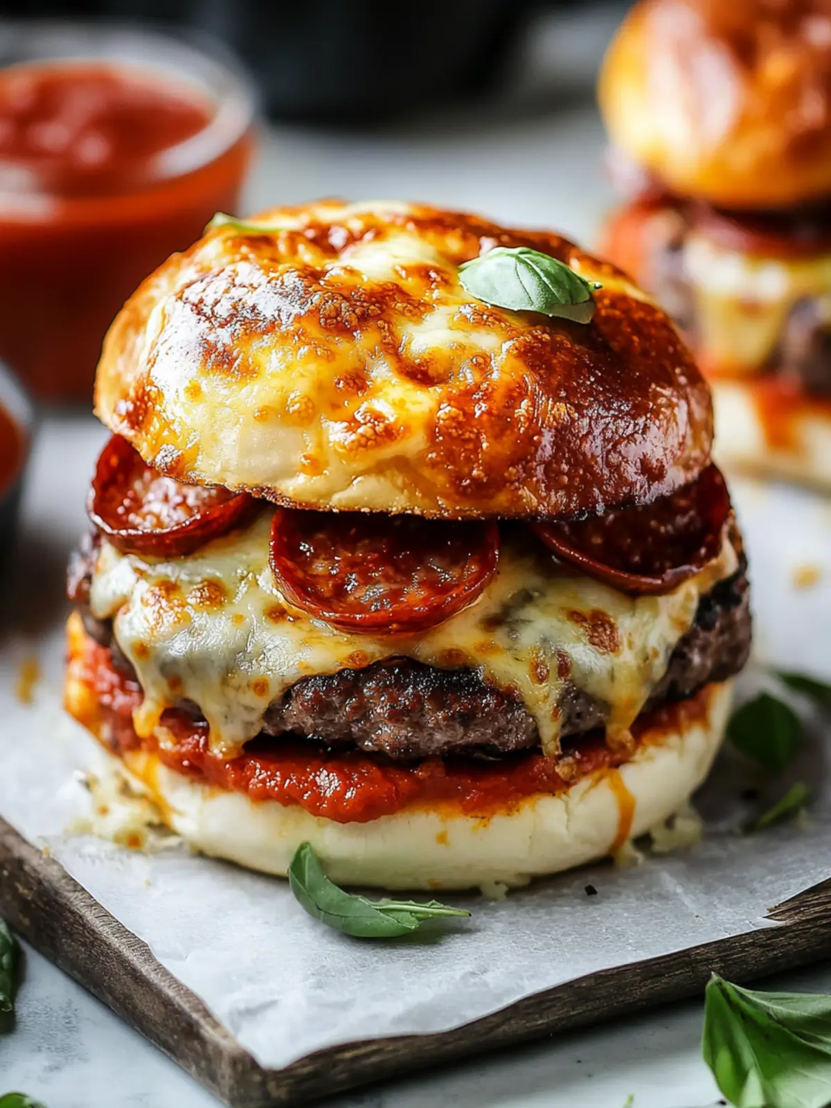 Savor the Flavor: Easy Homemade Pizza Burgers Delight 2 Pizza Burgers