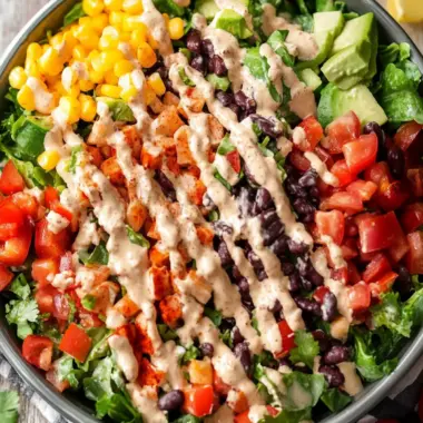 Delicious Southwest Salad with Chipotle Ranch Dressing Recipe 9 Southwest Salad with Chipotle Ranch Dressing