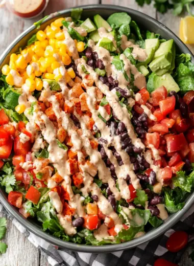Southwest Salad with Chipotle Ranch Dressing