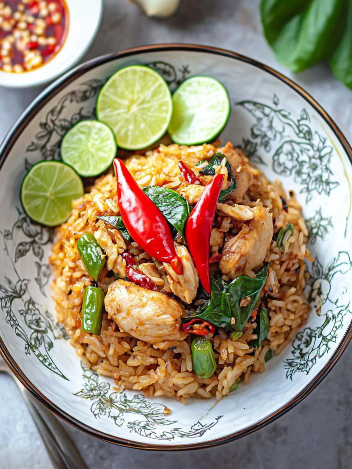 Spicy Thai Basil Chicken Fried Rice for a Quick Flavor Boost 3 Spicy Thai Basil Chicken Fried Rice