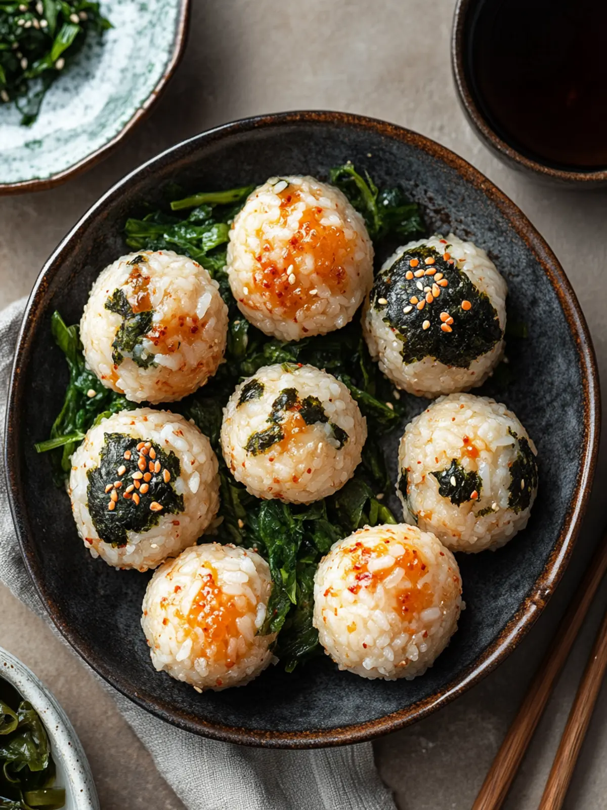 Delicious Korean Rice Balls (Jumeokbap) You Can Customize! 4 Korean Rice Balls (Jumeokbap)