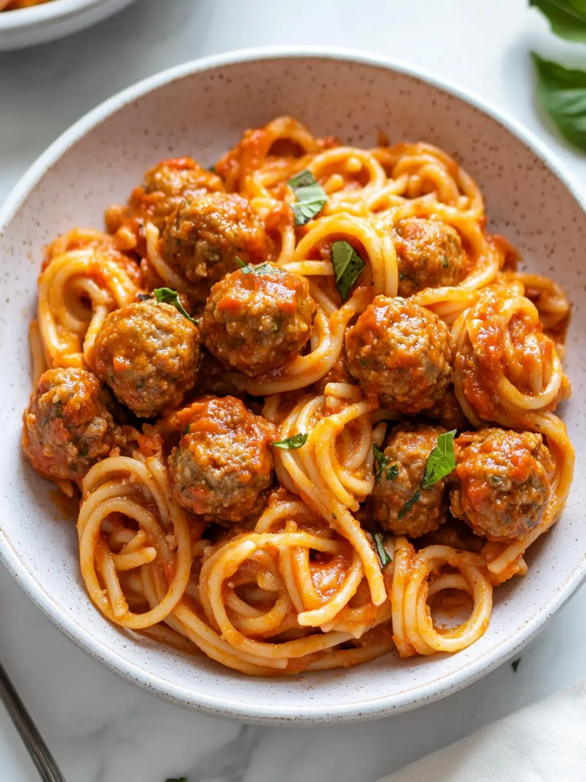 Savory Meatball Pasta with Creamy Beef Broth Sauce 5 Meatball Pasta