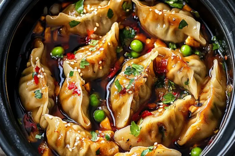 Slow Cooker Potsticker Supper