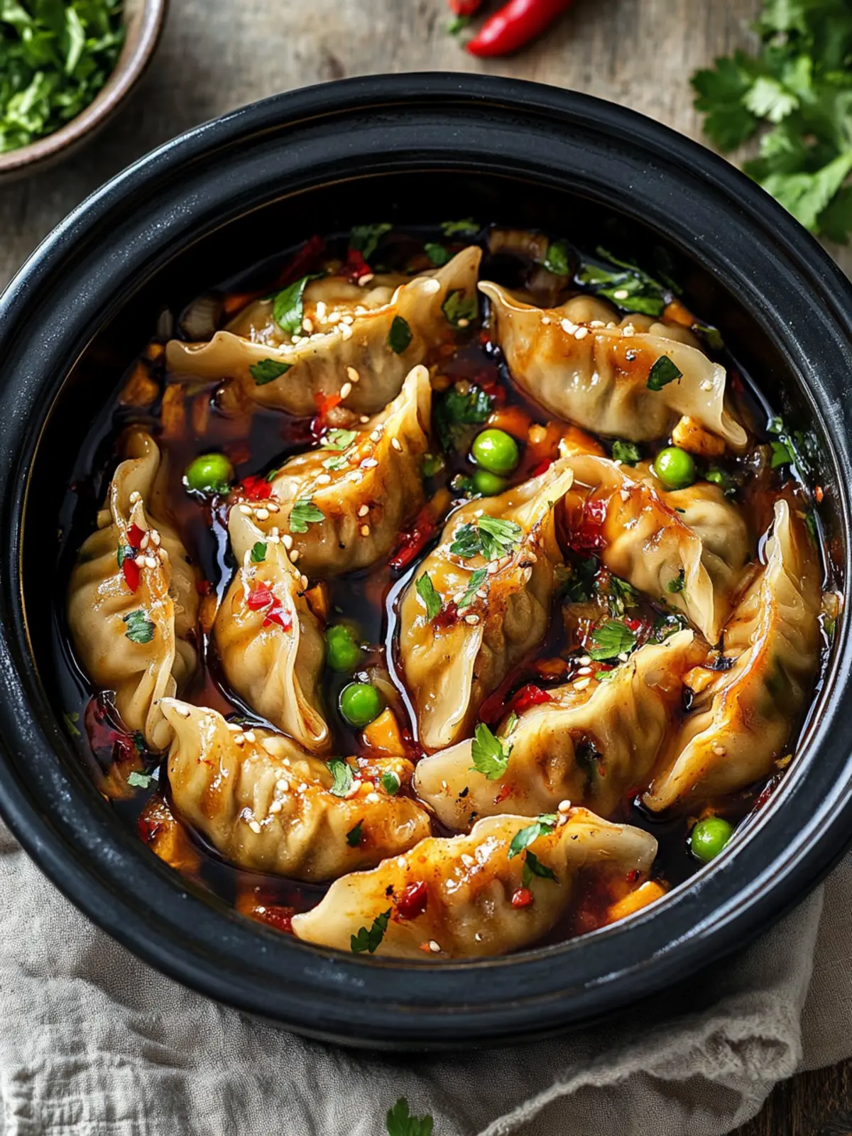 Slow Cooker Potsticker Supper: Cozy Comfort in Every Bite 5 Slow Cooker Potsticker Supper