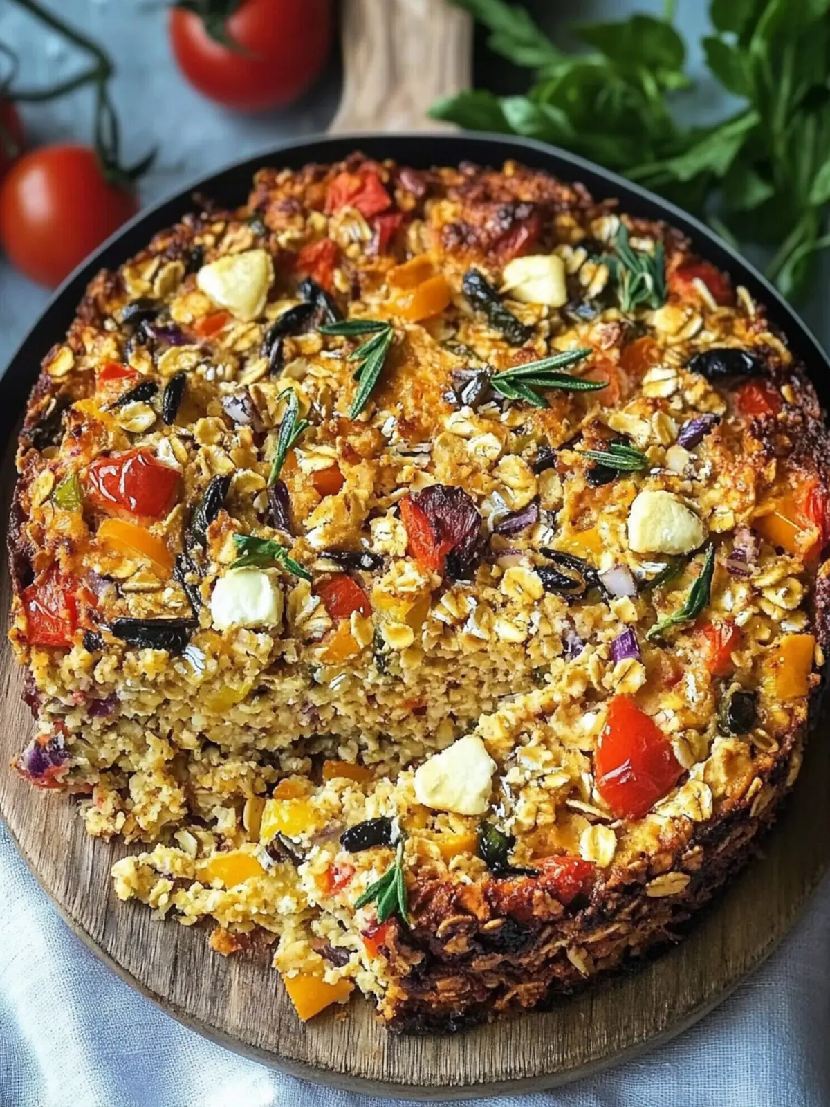 Delicious Mediterranean Oat Bake for Quick Vegetarian Meals 2 Mediterranean Oat Bake