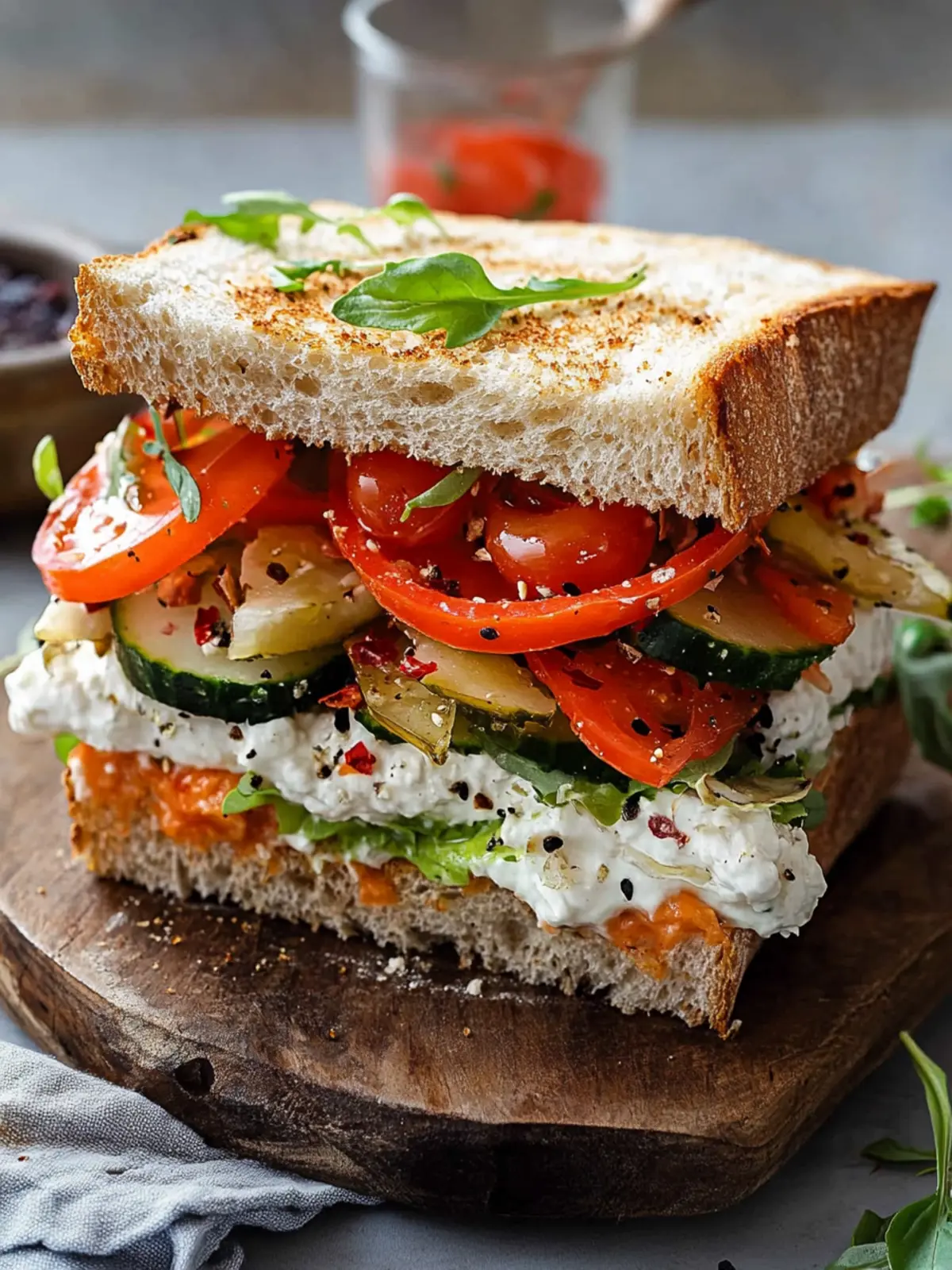 Mediterranean Vegetable Sandwich: A Flavorful Fresh Twist 2 Mediterranean Vegetable Sandwich