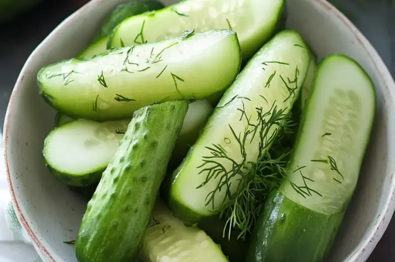 Garlic Dill Cucumbers