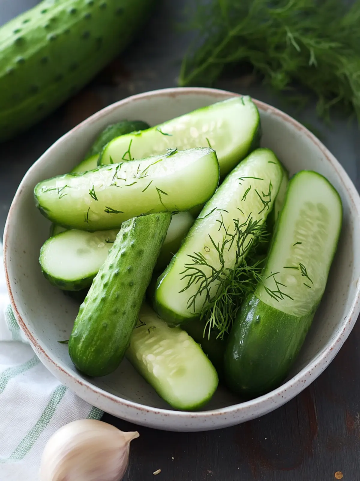 Garlic Dill Cucumbers: Your Refreshing Snack Revolution 5 Garlic Dill Cucumbers