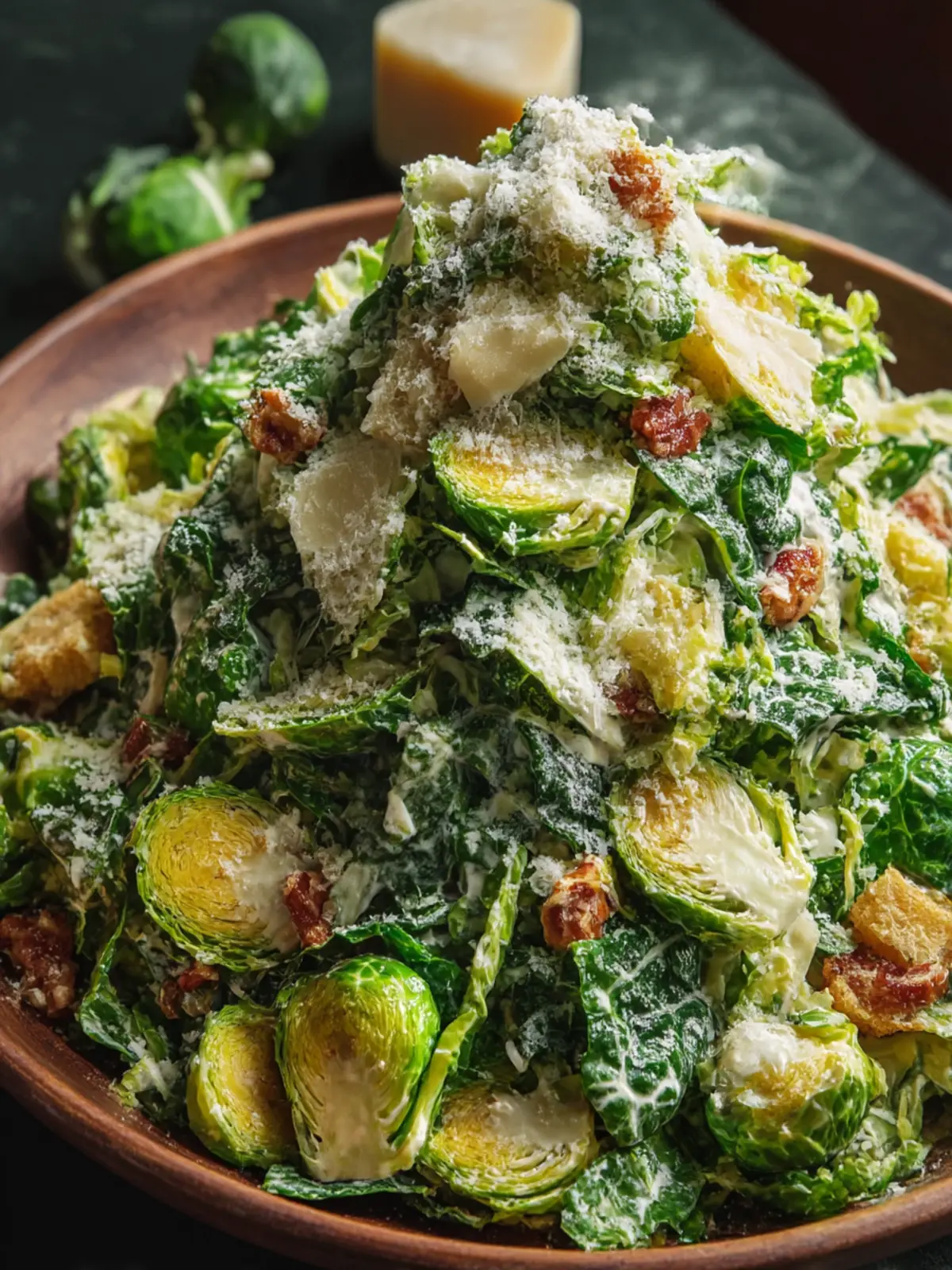 Brussels Sprouts Caesar Salad: A Crunchy Healthy Twist 4 Brussels Sprouts Caesar Salad