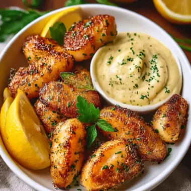 Lemon Butter Fish Bites with Garlic Aioli for Quick Delight 9 Lemon Butter Fish Bites