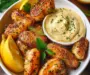 Lemon Butter Fish Bites with Garlic Aioli for Quick Delight