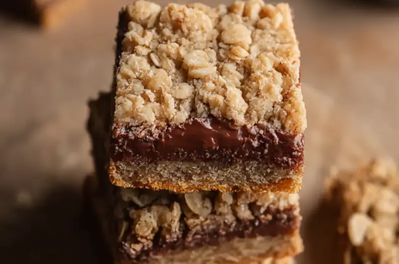 Nutella Oatmeal Bars