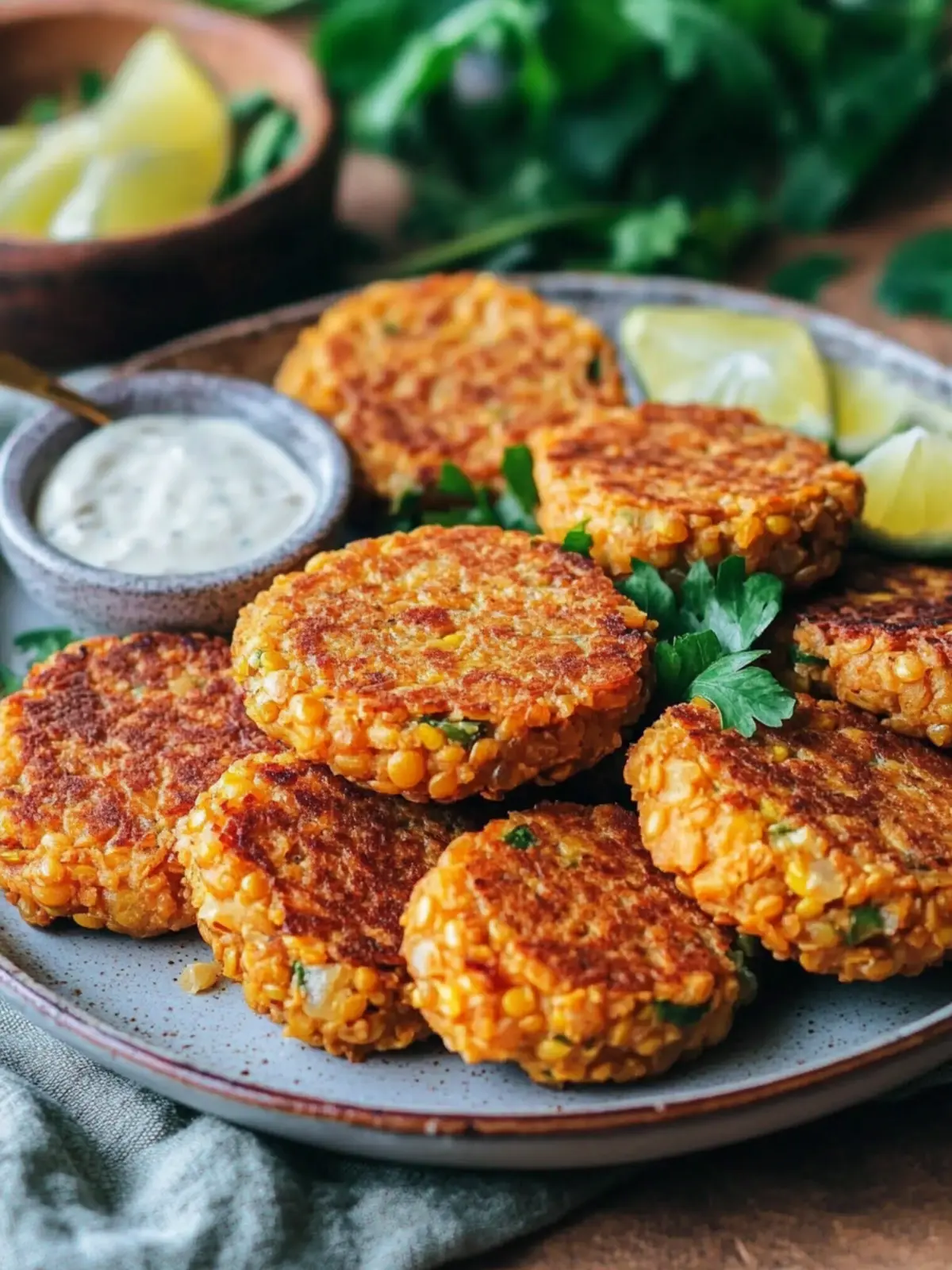 Golden Crunch Lentil Cakes: Crispy Flavorful Bites You'll Love 4 Golden Crunch Lentil Cakes