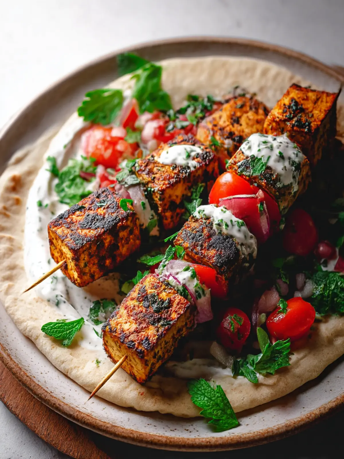 Savor These Flavor-Packed Middle Eastern Tofu Kebabs 2 Middle Eastern Tofu Kebabs