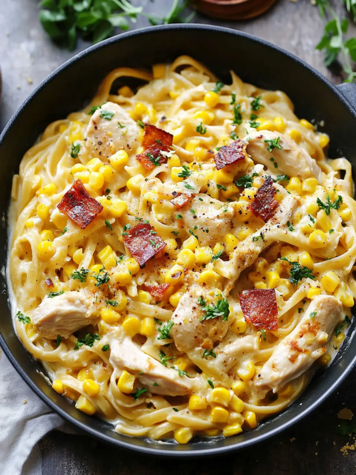 Creamy Chicken and Corn Pasta – A Quick Family Pleaser 4 Creamy Chicken and Corn Pasta