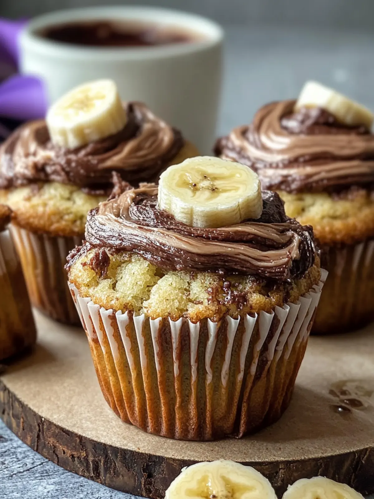 Nutella Swirl Banana Muffins for a Decadent Snack Attack 2 Nutella Swirl Banana Muffins