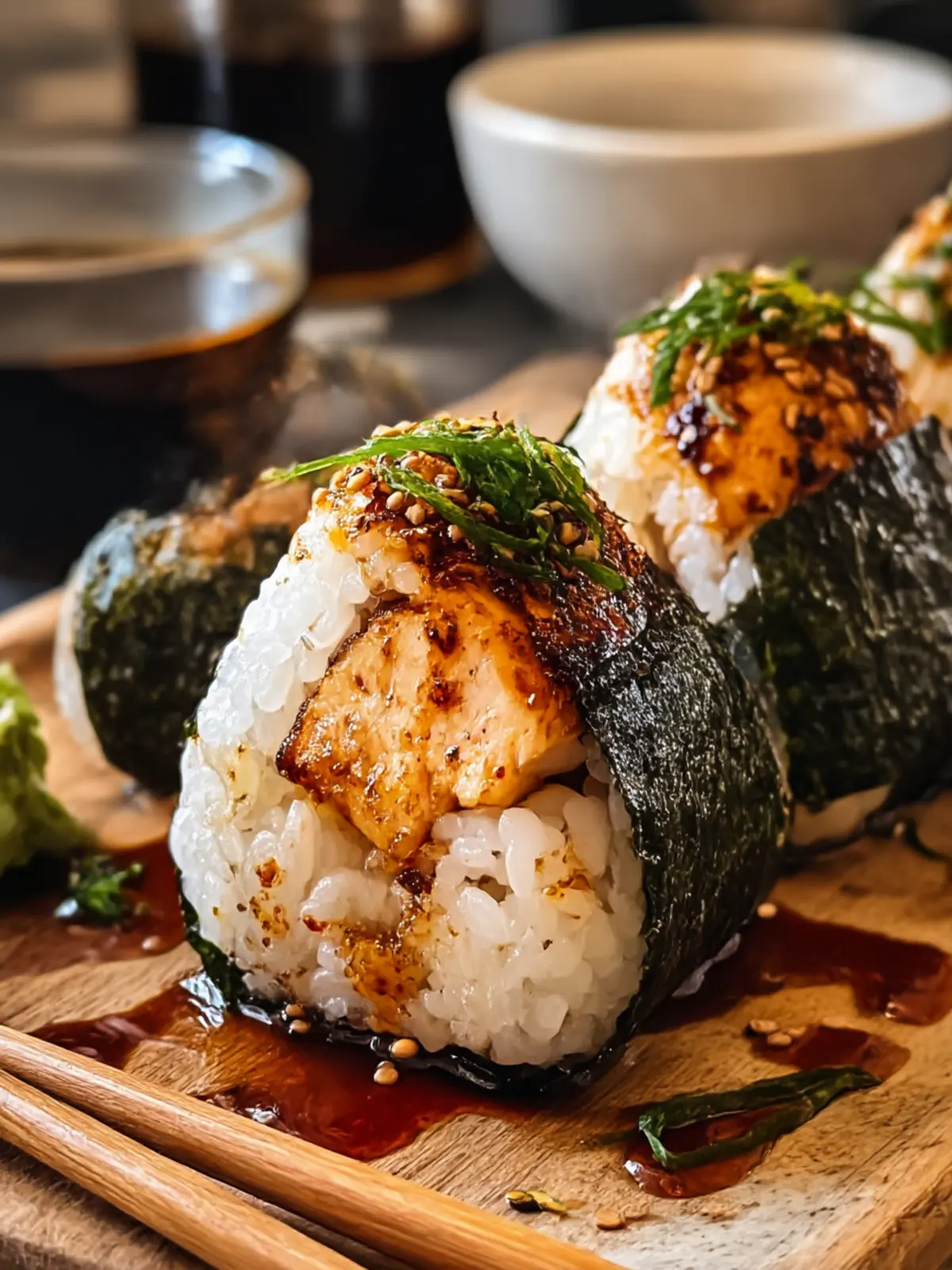 Chicken Onigiri Bliss: Easy, Gluten-Free Snack to Savor 2 Chicken Onigiri