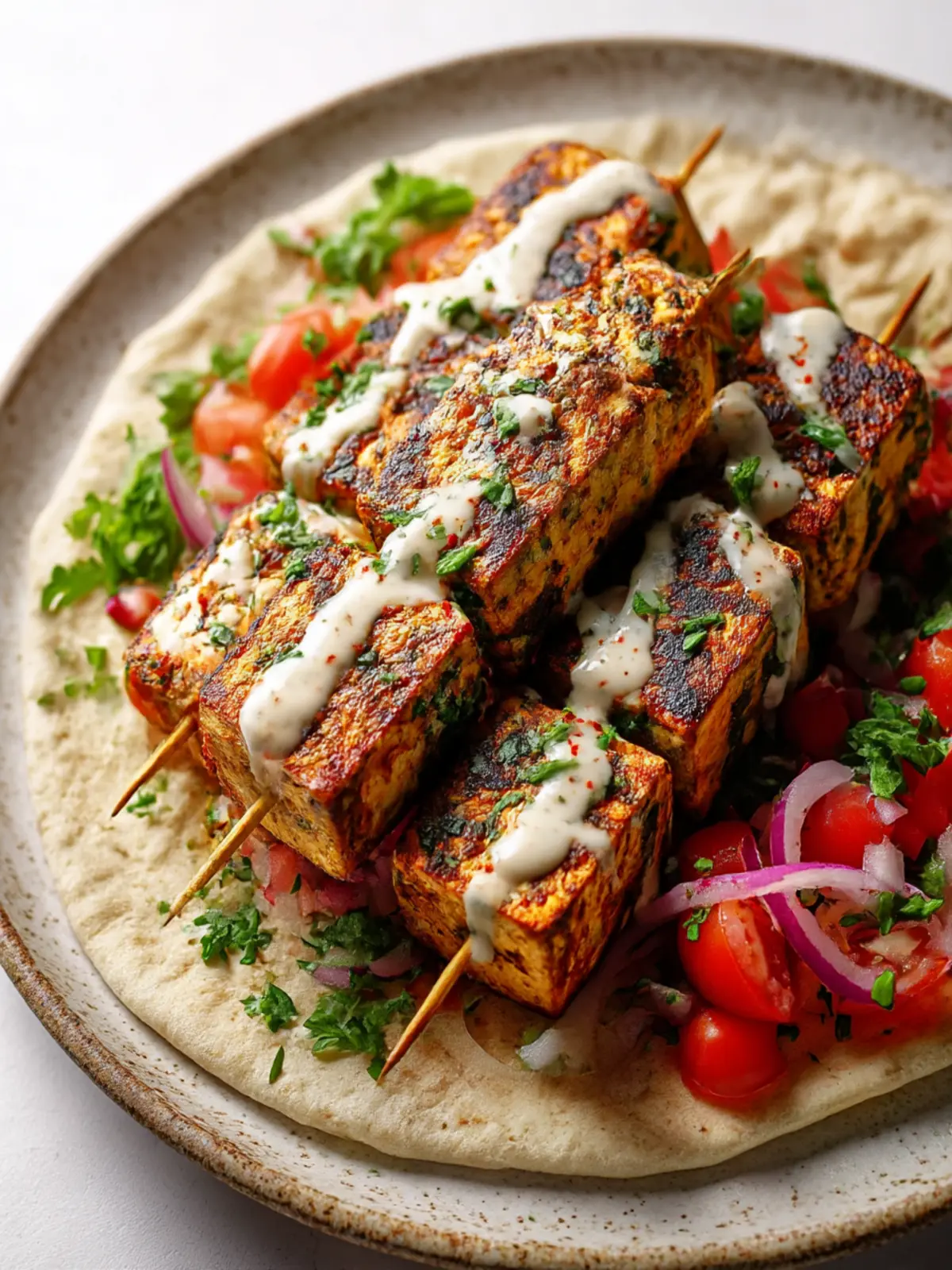 Savor These Flavor-Packed Middle Eastern Tofu Kebabs 3 Middle Eastern Tofu Kebabs