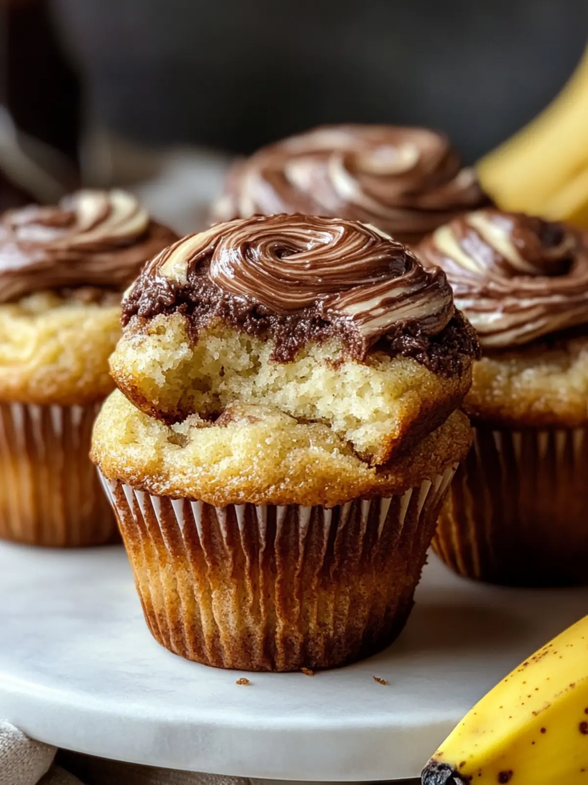 Nutella Swirl Banana Muffins for a Decadent Snack Attack 4 Nutella Swirl Banana Muffins