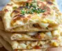 Homemade No Knead Garlic Flatbread in 25 Minutes!