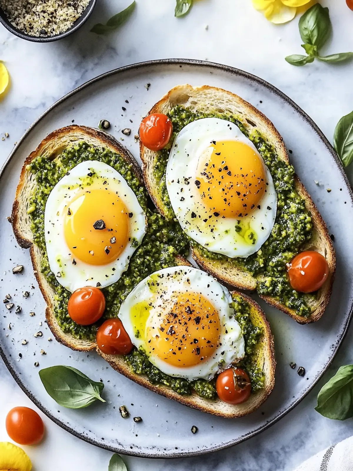 Pesto Eggs on Toast: Your New Favorite Breakfast Delight 2 Pesto Eggs on Toast