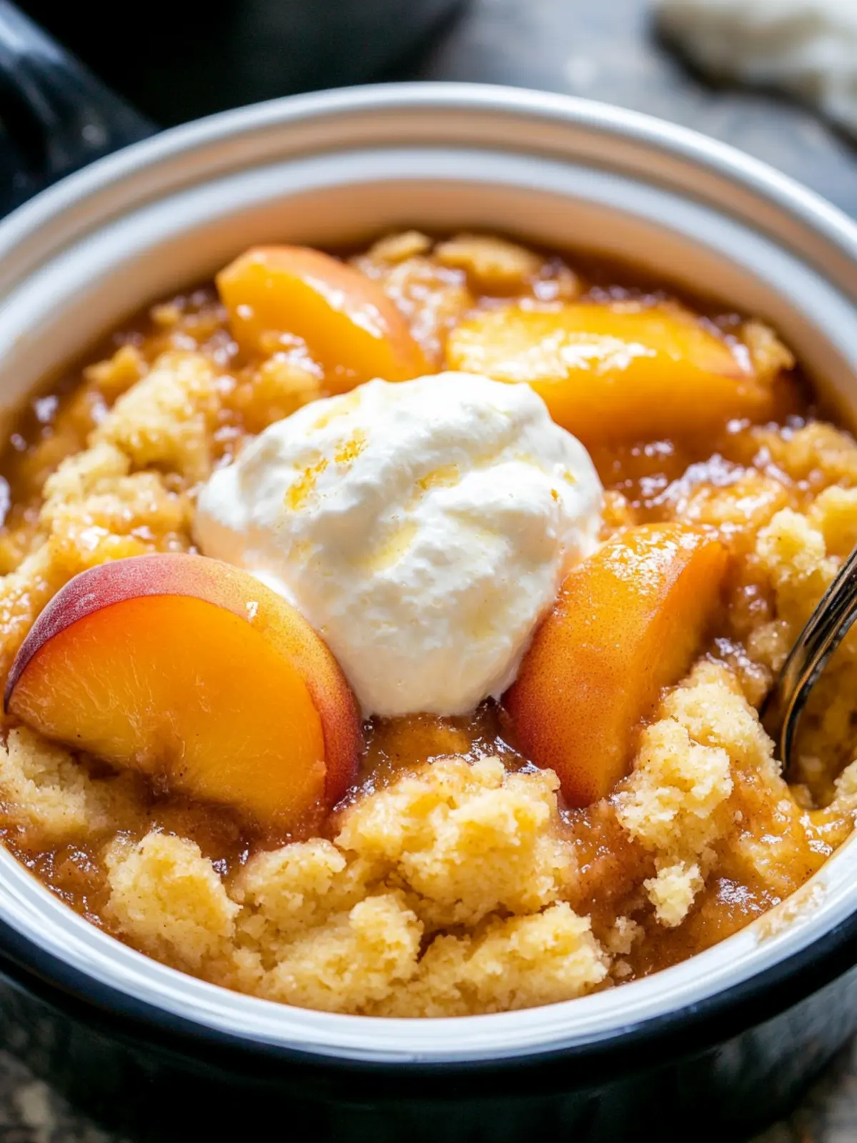 Irresistible Slow Cooker Peach Bake Everyone Will Love 3 Slow Cooker Peach Bake