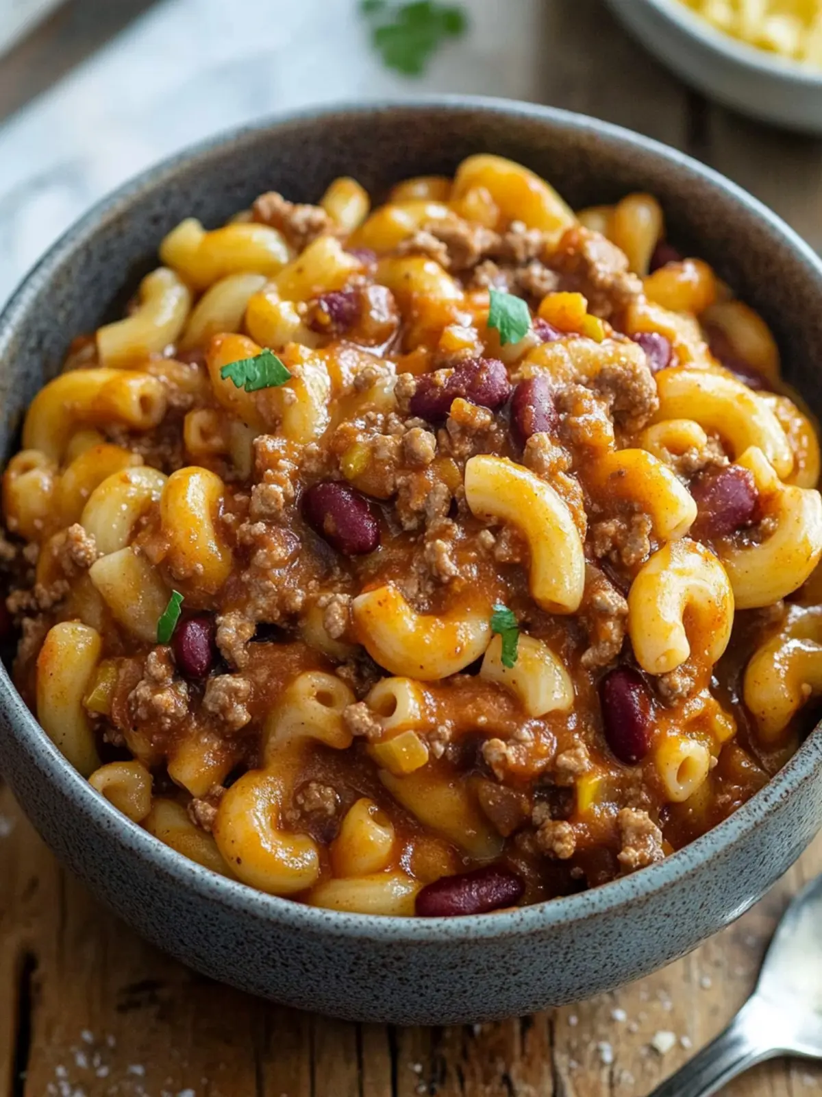 Savor the Comfort of Homemade Chili Mac Delight 2 Chili Mac