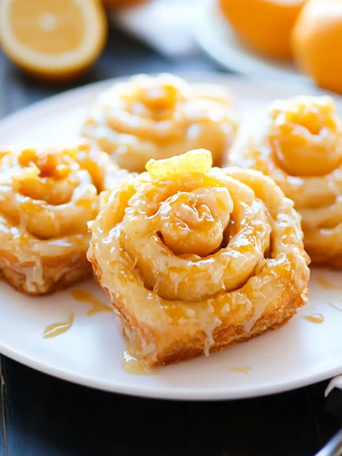 Melt-in-Your-Mouth Glazed Orange Sweet Rolls Recipe 4 Glazed Orange Sweet Rolls