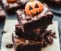 Spooktacular Halloween Brownies with Fun Green Frosting