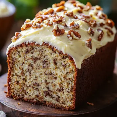 Hummingbird Bread with Cream Cheese Frosting
