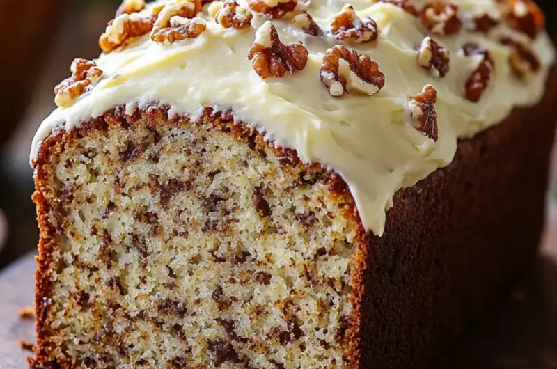 Hummingbird Bread with Cream Cheese Frosting