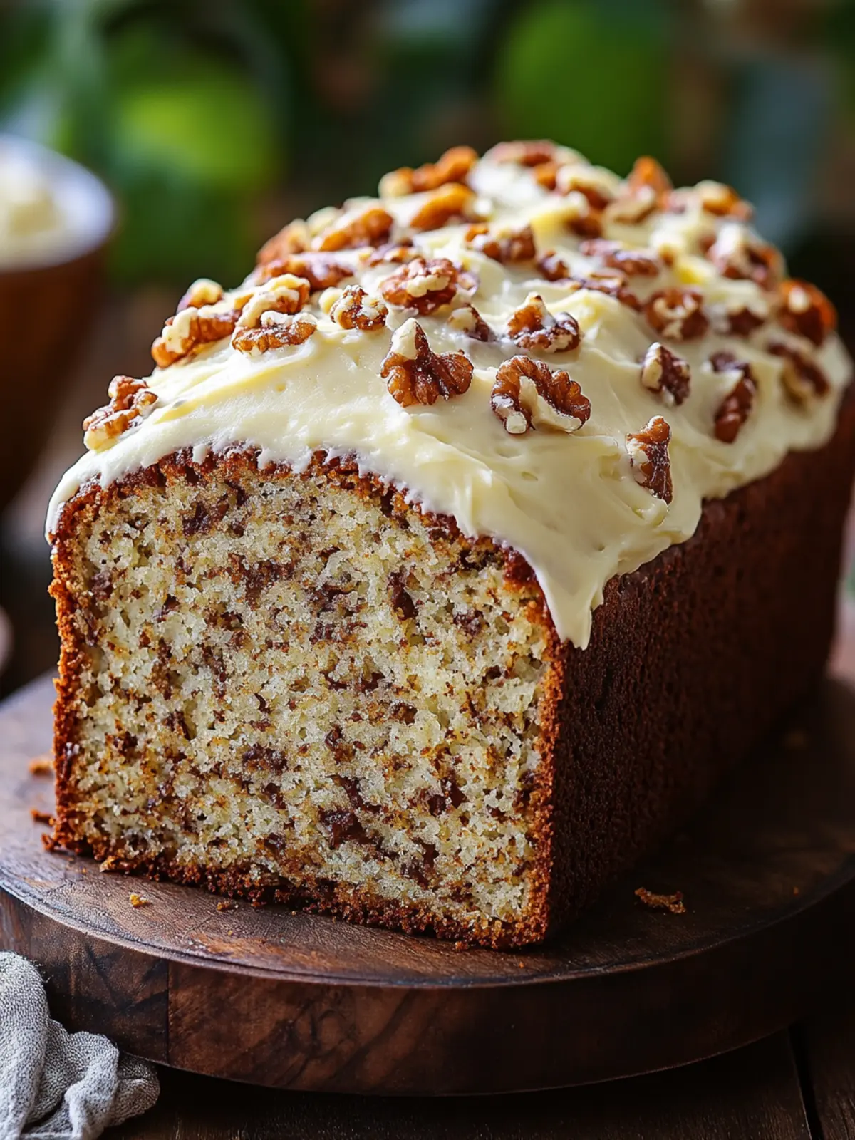 Hummingbird Bread with Cream Cheese Frosting
