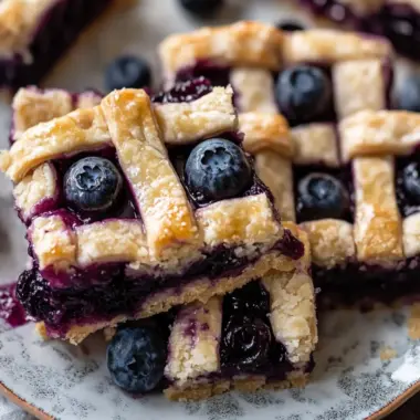Delicious Blueberry Pie Bars with Lattice Crust You’ll Love 9 Blueberry Pie Bars with Lattice Crust