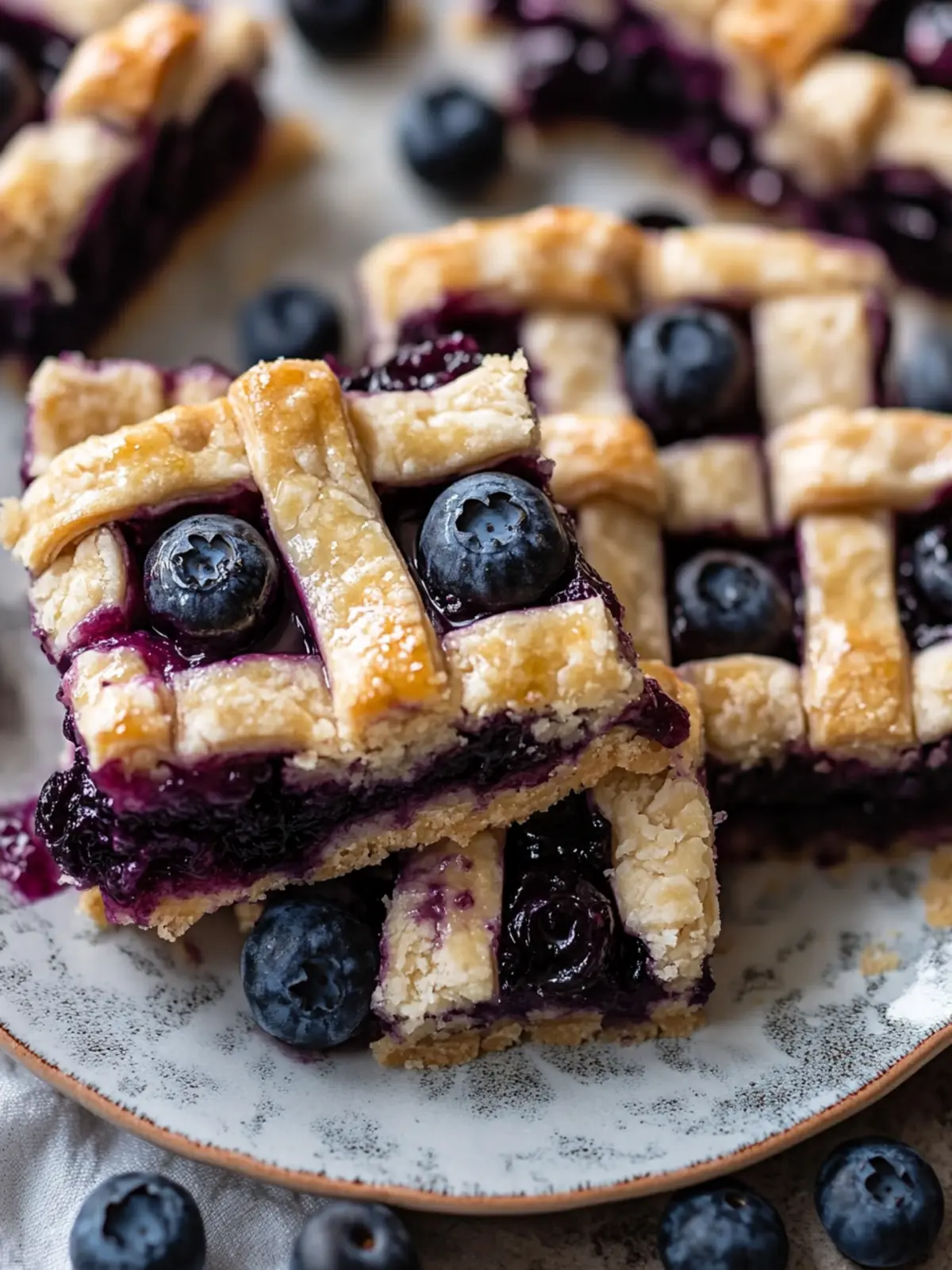 Delicious Blueberry Pie Bars with Lattice Crust You’ll Love 5 Blueberry Pie Bars with Lattice Crust