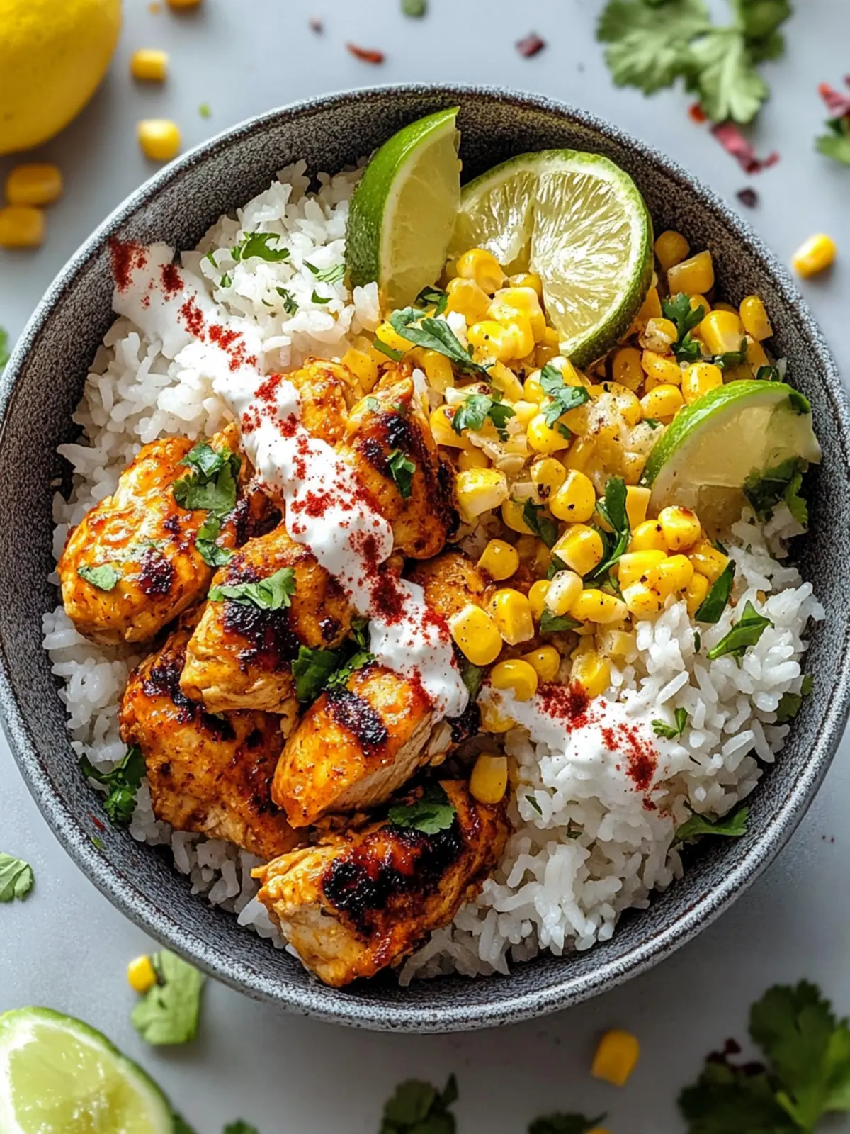 Mouthwatering Street Corn Chicken Rice Bowl You’ll Love 3 Street Corn Chicken Rice Bowl