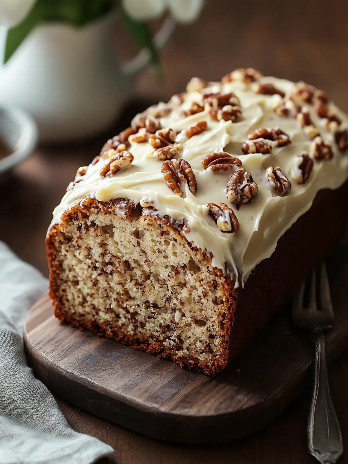 Hummingbird Bread with Cream Cheese Frosting