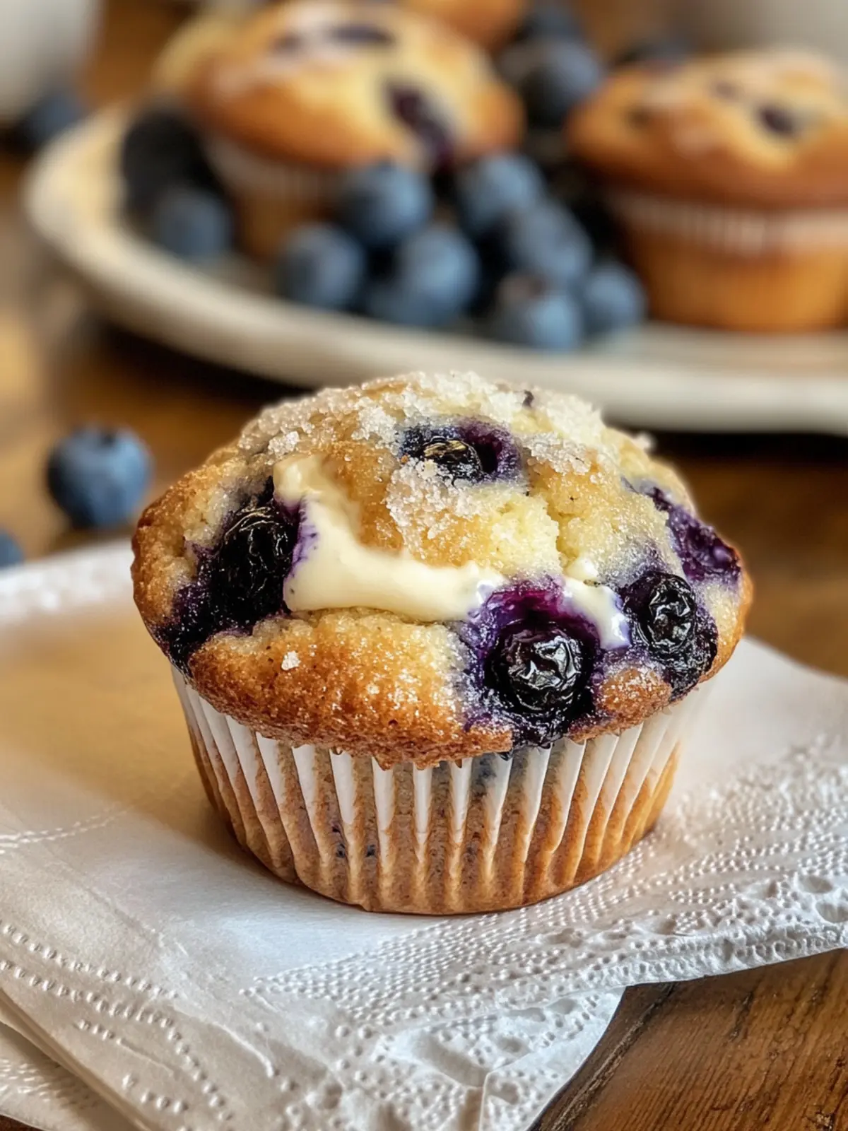 Bakery-Style Blueberry Cream Cheese Muffins You’ll Love 2 Bakery-Style Blueberry Cream Cheese Muffins