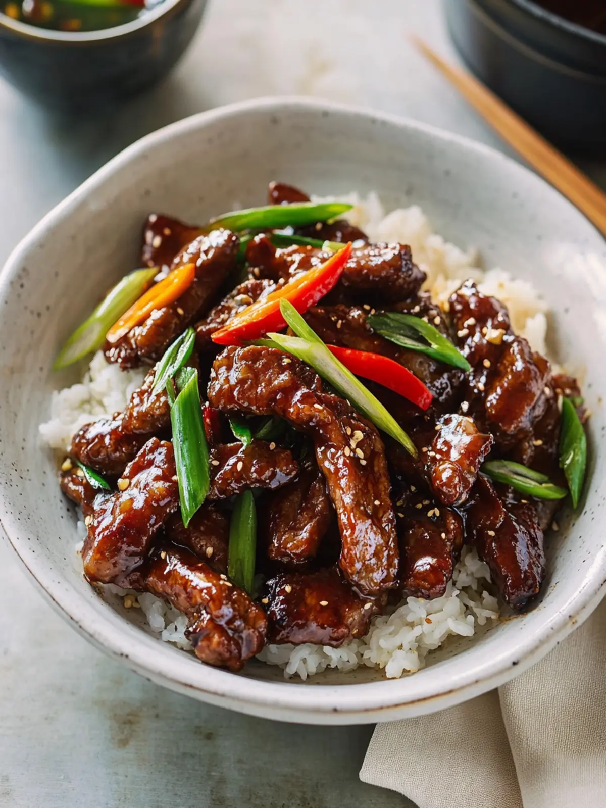 Savory Mongolian Beef: A Flavor-Packed Stir-Fry Delight 2 Mongolian Beef