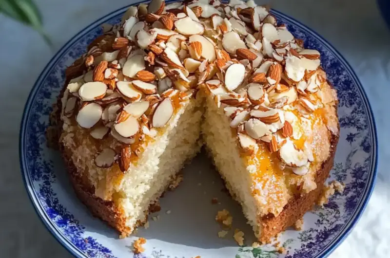 Bee Sting Cake (Honey Almond Brioche Cake)