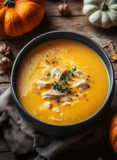 Creamy Pumpkin Chicken Soup
