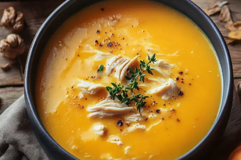 Creamy Pumpkin Chicken Soup