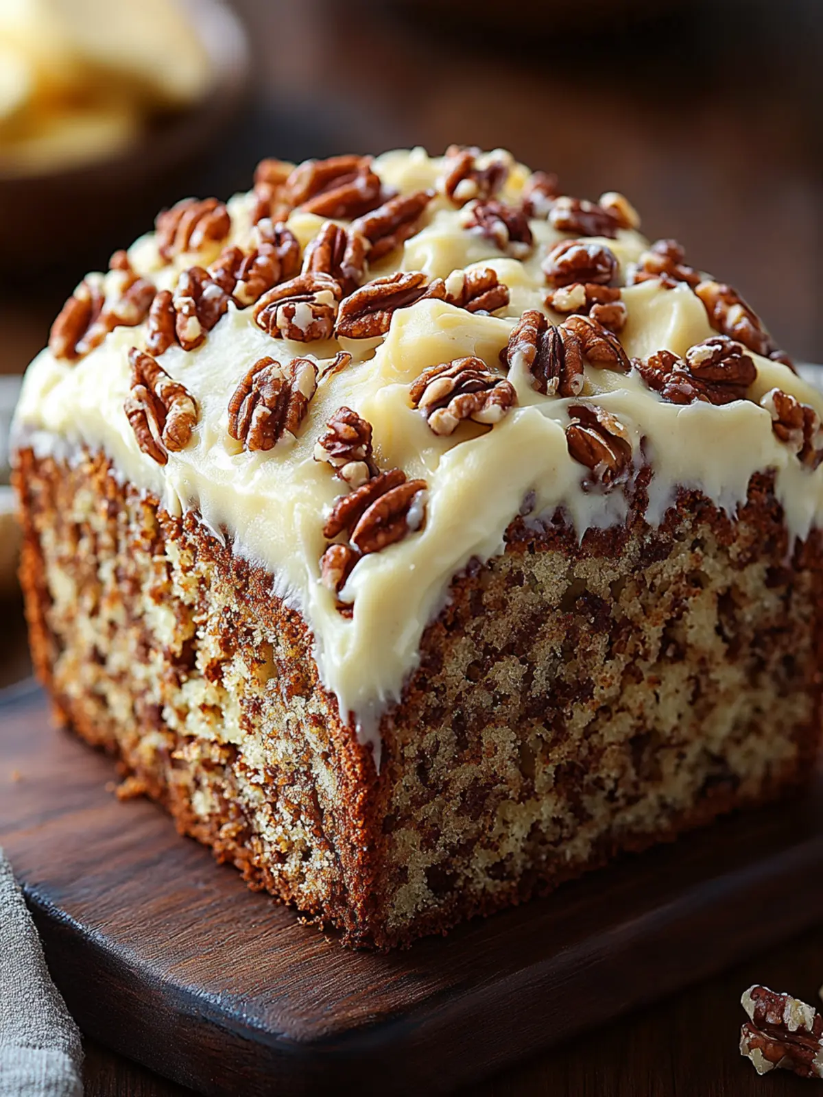 Hummingbird Bread with Cream Cheese Frosting